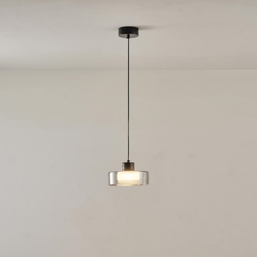 LED Пендел LED/8W/230V 3000K черен/опушен Ø 20 см
