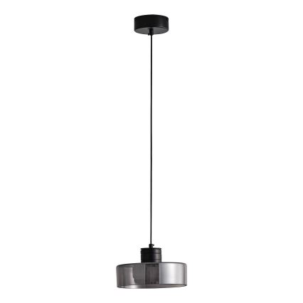 LED Пендел LED/8W/230V 3000K черен/опушен Ø 20 см