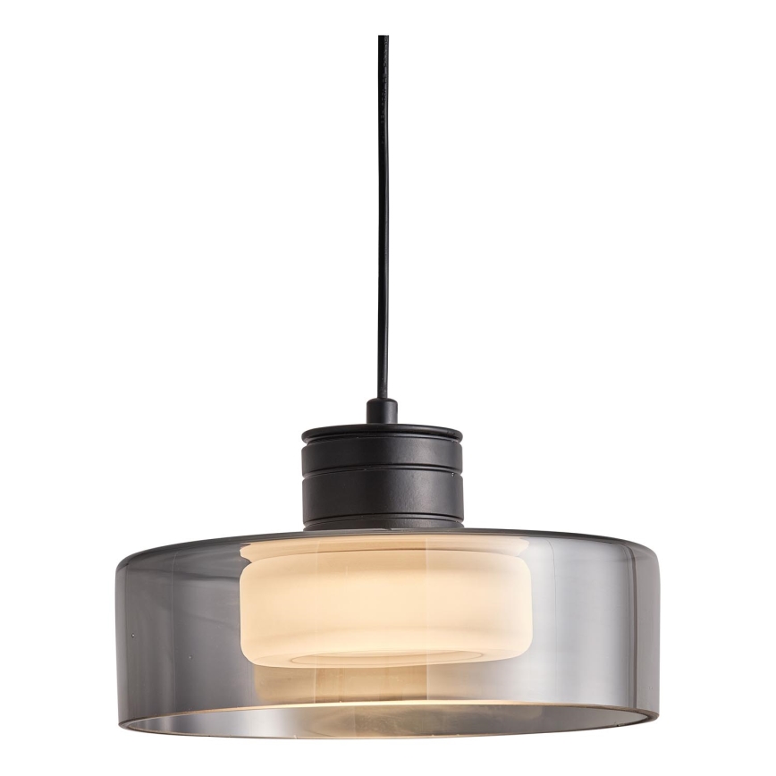 LED Пендел LED/8W/230V 3000K черен/опушен Ø 20 см