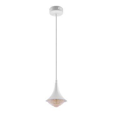LED Пендел LED/9W/230V Ø 14 см бял