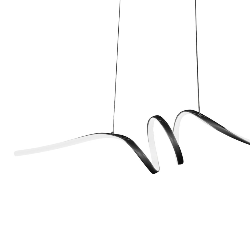 LED Пендел LOOP LED/28W/230V черен