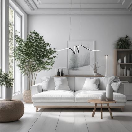 LED Пендел LOOP LED/28W/230V черен