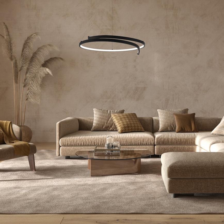 LED Пендел LORENZO LED/35W/230V черен