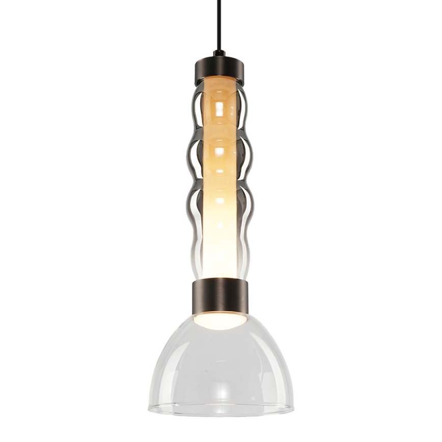 LED Пендел LUCCO LED/13W/230V Ø 15 см опушен