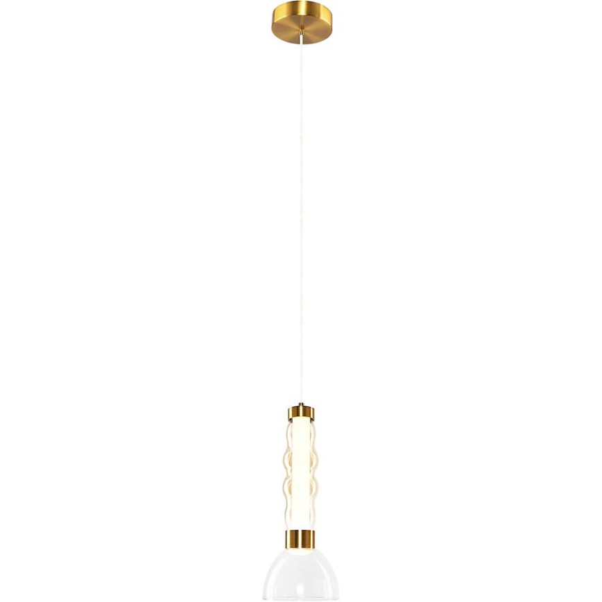 LED Пендел LUCCO LED/13W/230V Ø 15 см златист