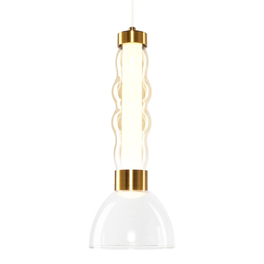 LED Пендел LUCCO LED/13W/230V Ø 15 см златист