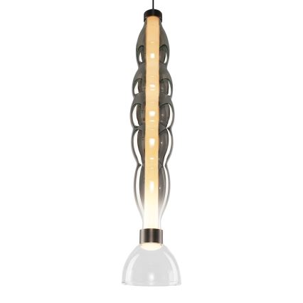LED Пендел LUCCO LED/18W/230V Ø 15 см опушен