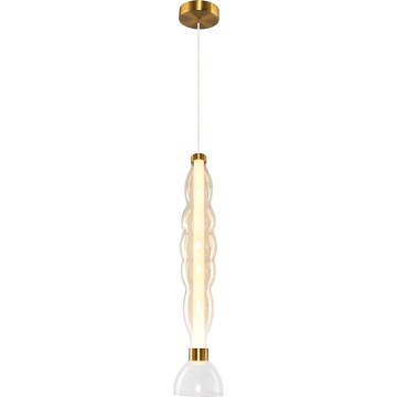 LED Пендел LUCCO LED/18W/230V Ø 15 см златист