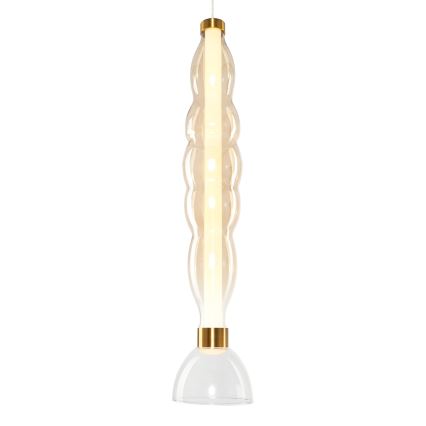 LED Пендел LUCCO LED/18W/230V Ø 15 см златист