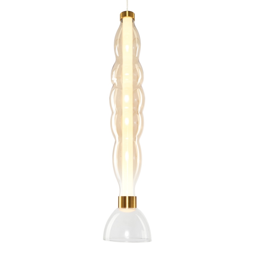 LED Пендел LUCCO LED/18W/230V Ø 15 см златист