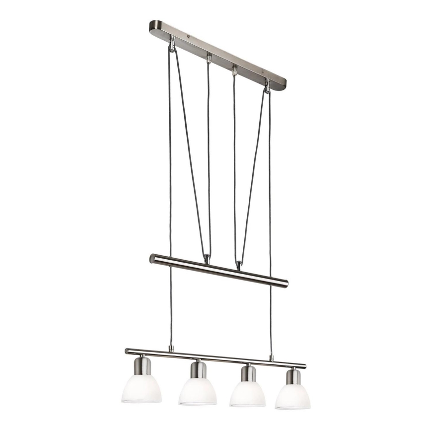 LED Пендел MATTES 4xE14/4W/230V 3000K лъскав хром