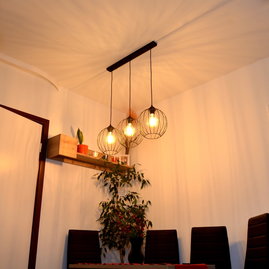 LED Пендел MERCURE 3xE27/15W/230V