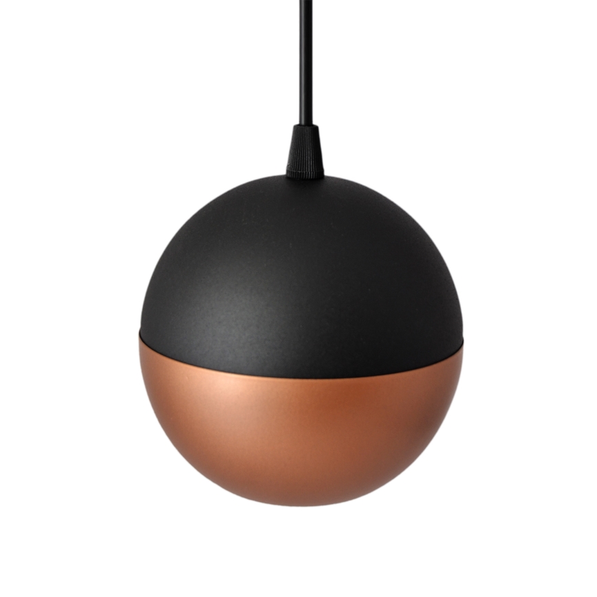 LED Пендел MIDWAY 3xGU10/4,8W/230V черен/меден