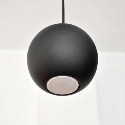 LED Пендел MIDWAY 4xGU10/4,8W/230V черен