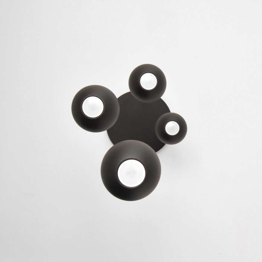 LED Пендел MIDWAY 4xGU10/4,8W/230V черен