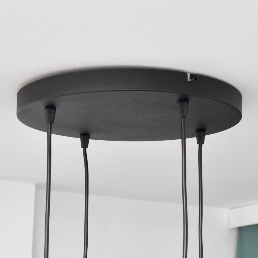 LED Пендел MIDWAY 4xGU10/4,8W/230V черен