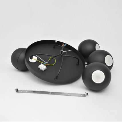 LED Пендел MIDWAY 4xGU10/4,8W/230V черен