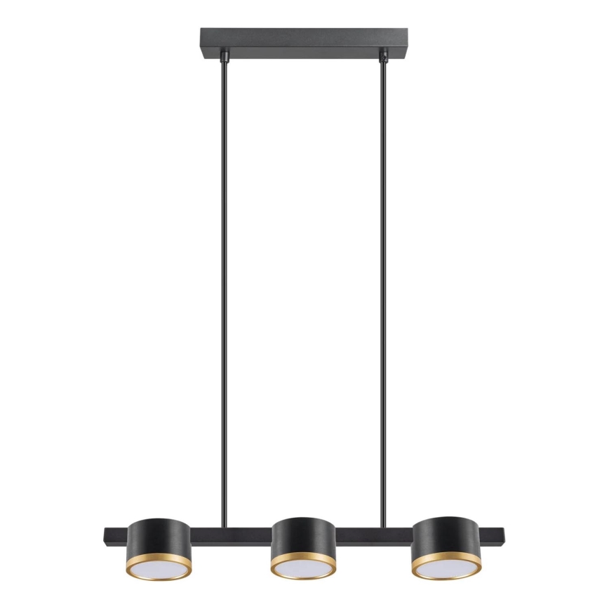 LED Пендел MIRELLA 3xGX53/6W/230V черен