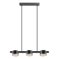 LED Пендел MIRELLA 3xGX53/6W/230V черен