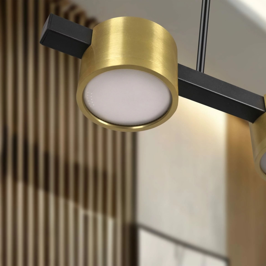 LED Пендел MIRELLA 3xGX53/6W/230V златист/черен