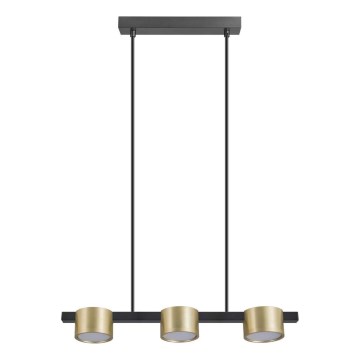 LED Пендел MIRELLA 3xGX53/6W/230V златист/черен