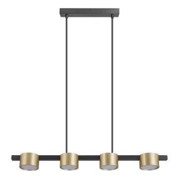 LED Пендел MIRELLA 4xGX53/6W/230V златист/черен