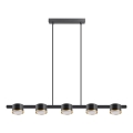 LED Пендел MIRELLA 5xGX53/6W/230V черен