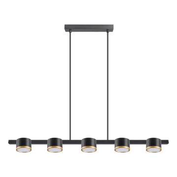 LED Пендел MIRELLA 5xGX53/6W/230V черен