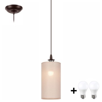 LED Пендел NOEL MINI 1xE27/60W/230V бежов