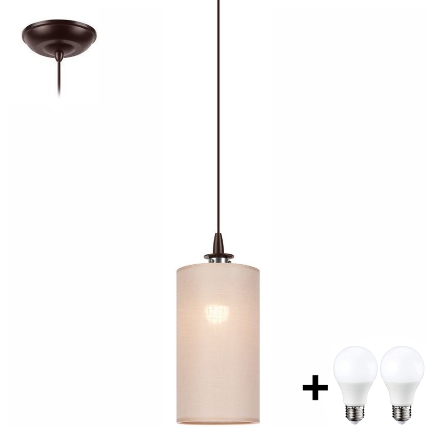 LED Пендел NOEL MINI 1xE27/60W/230V бежов