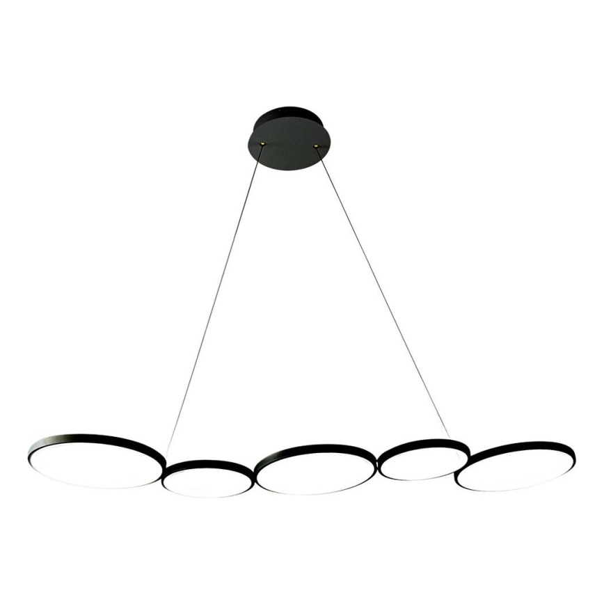 LED Пендел OLYMPIA 5xLED/10W/230V черен