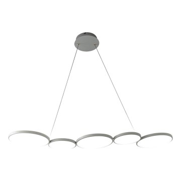 LED Пендел OLYMPIA 5xLED/10W/230V сив