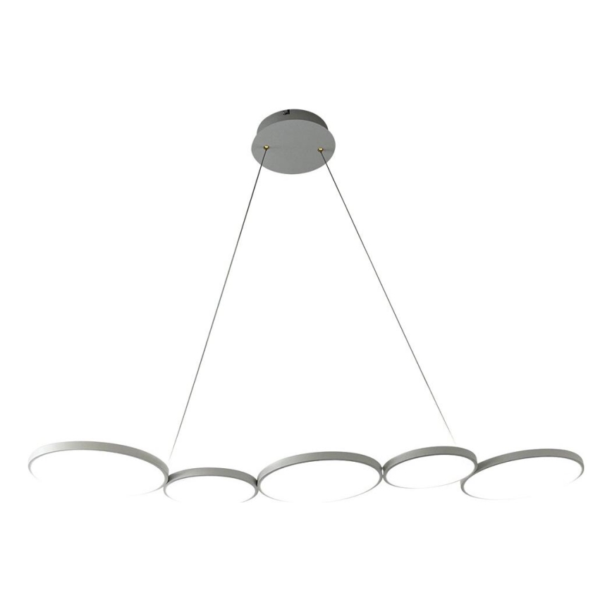 LED Пендел OLYMPIA 5xLED/10W/230V сив
