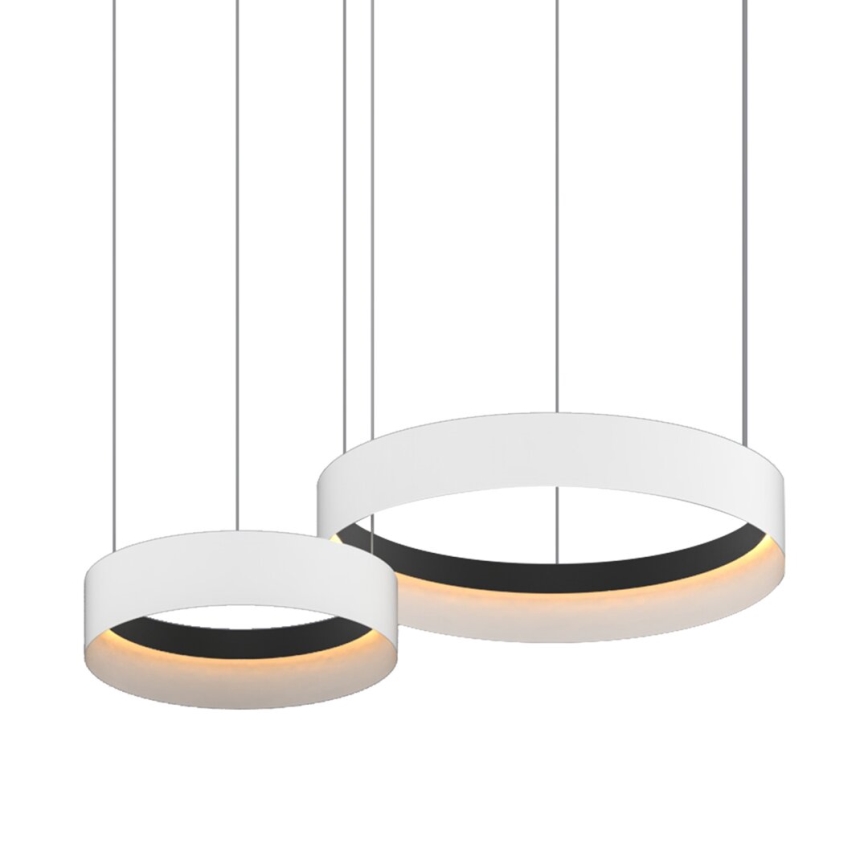 LED Пендел ORBITA LED/72W/230V бял/черен