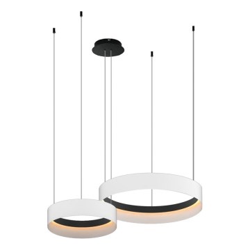 LED Пендел ORBITA LED/72W/230V бял/черен