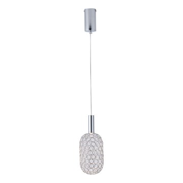 LED Пендел PERFORATO LED/6,3W/230V 3000K лъскав хром Ø 13 см