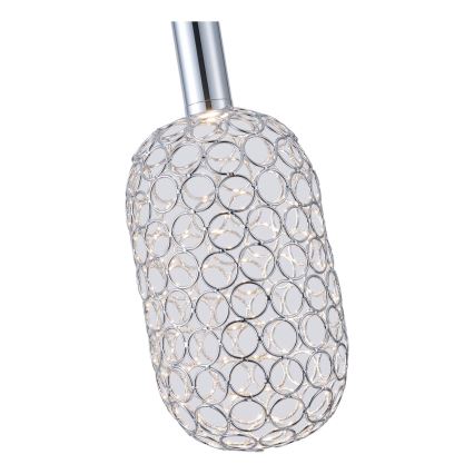 LED Пендел PERFORATO LED/6,3W/230V 3000K лъскав хром Ø 13 см