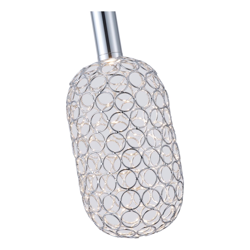 LED Пендел PERFORATO LED/6,3W/230V 3000K лъскав хром Ø 13 см