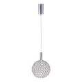 LED Пендел PERFORATO LED/6,3W/230V 3000K лъскав хром Ø 20 см