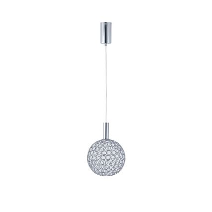 LED Пендел PERFORATO LED/6,3W/230V 3000K лъскав хром Ø 20 см