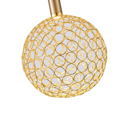 LED Пендел PERFORATO LED/6,3W/230V 3000K златист Ø 20 см