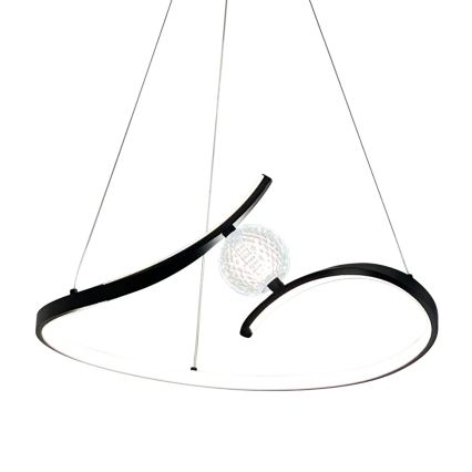 LED Пендел PERLA LED/34W/230V черен