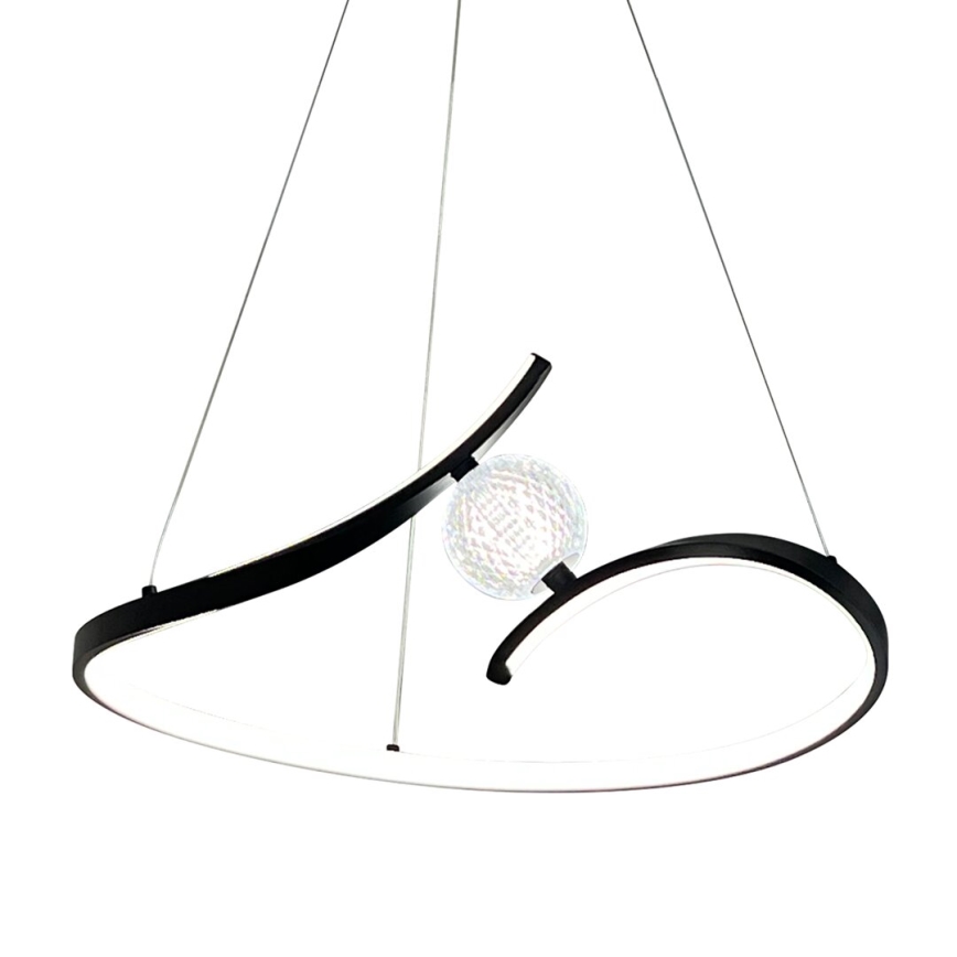 LED Пендел PERLA LED/34W/230V черен