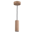 LED Пендел PIPE 1xGU10/5W/230V матов дъб