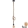 LED Пендел ROPE 1xE27/8W/230V