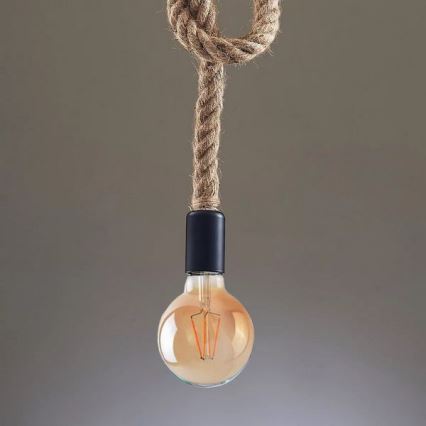 LED Пендел ROPE 1xE27/8W/230V