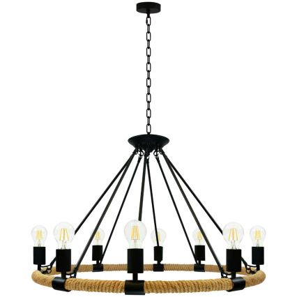 LED Пендел ROPE ARTHUR 8xE27/6W/230V