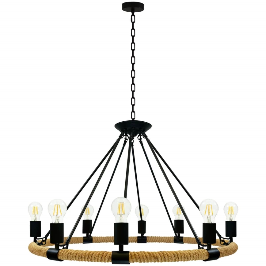 LED Пендел ROPE ARTHUR 8xE27/6W/230V