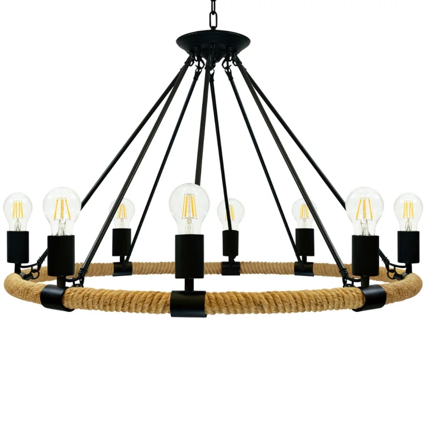 LED Пендел ROPE ARTHUR 8xE27/6W/230V