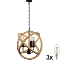 LED Пендел ROPE GLOBO 3xE14/4,3W/230V